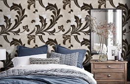 Обои IM105019 фото в интерьере спальни превью