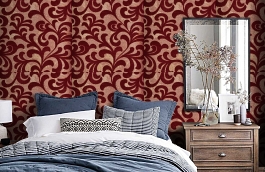 Обои IM105027 фото в интерьере спальни превью