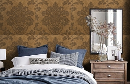 Обои PF800026 фото в интерьере спальни превью