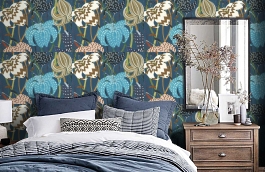 Обои 10233 фото в интерьере спальни превью