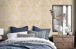 Обои 37 фото в интерьере спальни превью