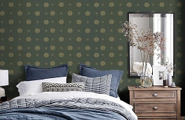 Обои 502-89 фото в интерьере спальни превью