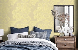 Обои 7146-103 фото в интерьере спальни превью