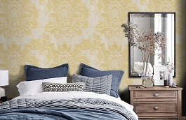 Обои 7146-112 фото в интерьере спальни превью