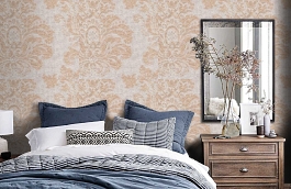 Обои 7146-113 фото в интерьере спальни превью