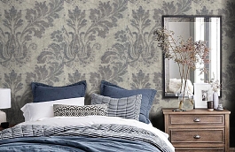 Обои 7146-205 фото в интерьере спальни превью