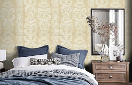 Обои 7164-201 фото в интерьере спальни превью