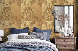 Обои IR 102-1 фото в интерьере спальни превью