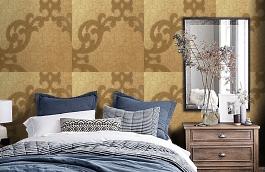 Обои IR 108-1 фото в интерьере спальни превью