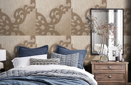 Обои IR 108-2 фото в интерьере спальни превью