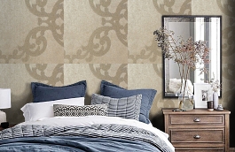 Обои IR 108-4 фото в интерьере спальни превью