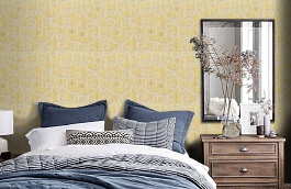 Обои M9411-8004 фото в интерьере спальни превью