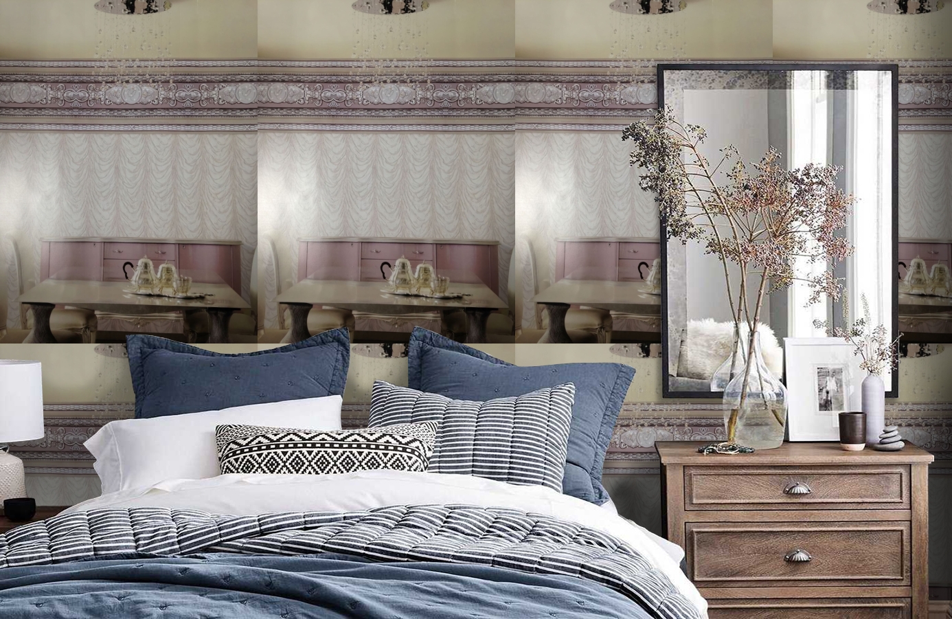 Обои 81312 фото в интерьере спальни