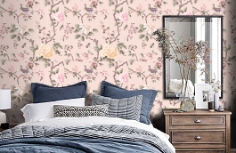 Обои SLK1 007 фото в интерьере спальни превью