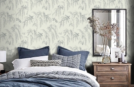 Обои SLK5 006 фото в интерьере спальни превью