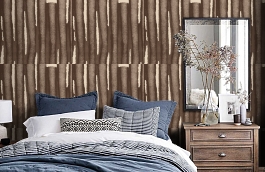 Обои CRF11 012 фото в интерьере спальни превью