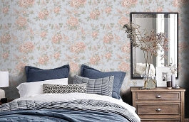 Обои FL1 006 1 фото в интерьере спальни превью