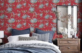 Обои FL1 020 фото в интерьере спальни превью