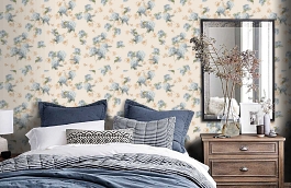 Обои FL3 002 фото в интерьере спальни превью