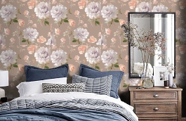 Обои FL4 012 фото в интерьере спальни превью