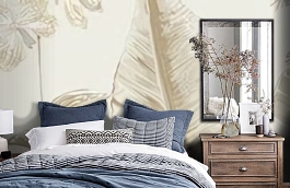 Обои PS41805 фото в интерьере спальни превью