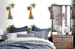 Обои FR90306M фото в интерьере спальни превью