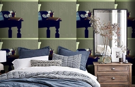 Обои RD06700 фото в интерьере спальни превью