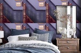 Обои RD06730 фото в интерьере спальни превью