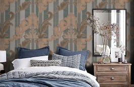 Обои 10 SN-A фото в интерьере спальни превью