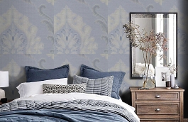 Обои 11 SN-B фото в интерьере спальни превью