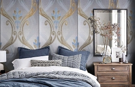 Обои 11FR-D фото в интерьере спальни превью