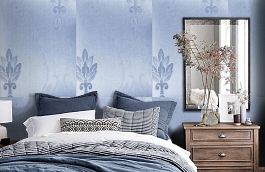 Обои 11FR-O фото в интерьере спальни превью