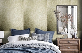 Обои 15FR-B фото в интерьере спальни превью