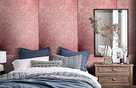 Обои 6FR-B фото в интерьере спальни превью