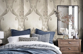 Обои 9FR-D фото в интерьере спальни превью