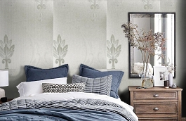 Обои 9FR-O фото в интерьере спальни превью