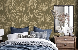 Обои 1012-3 фото в интерьере спальни превью