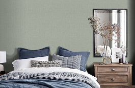 Обои 1110-3 фото в интерьере спальни превью