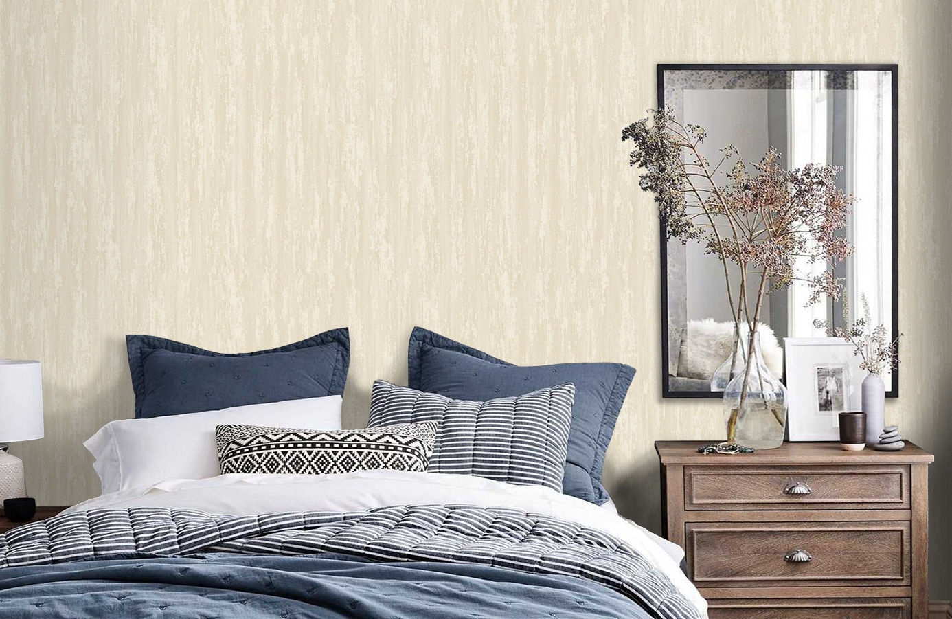 Обои 1210-2 фото в интерьере спальни