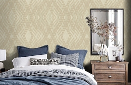 Обои 1213-3 фото в интерьере спальни превью