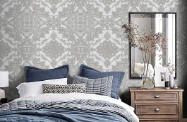 Обои 1301-3 фото в интерьере спальни превью