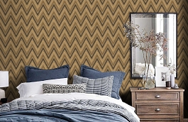 Обои 1509-4 фото в интерьере спальни превью