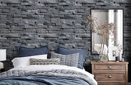 Обои 1603-1 фото в интерьере спальни превью