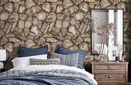 Обои 1604-2 фото в интерьере спальни превью