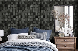 Обои 1615-4 фото в интерьере спальни превью