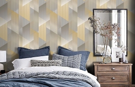 Обои 1617-2 фото в интерьере спальни превью