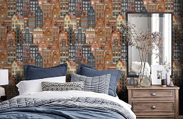 Обои 1618-3 фото в интерьере спальни превью