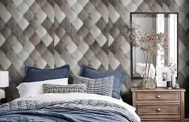 Обои 1619-3 фото в интерьере спальни превью