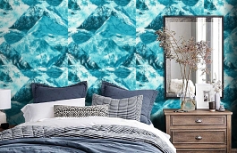 Обои 1622-2 фото в интерьере спальни превью