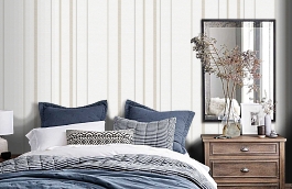 Обои 2613-1 фото в интерьере спальни превью